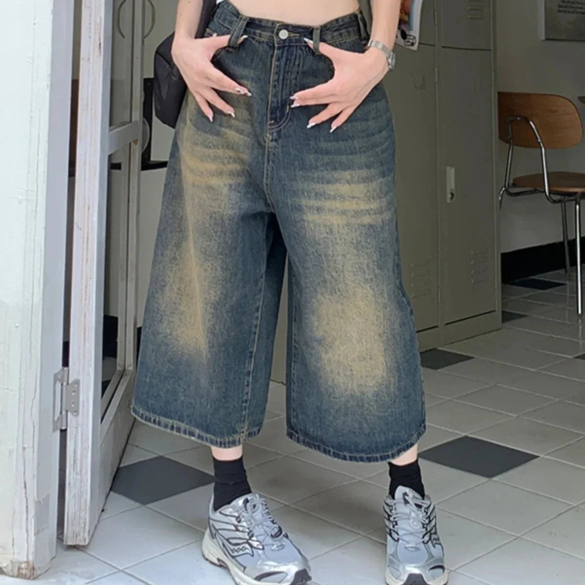 American Vintage Denim Jorts - Image 4