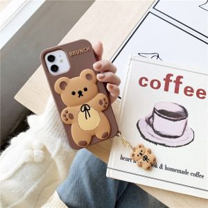 Brunch Bear iPhone Case with Charm