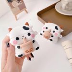Bubbly Boba Cow Airpods Case (1&2&Pro)