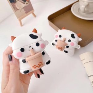 Bubbly Boba Cow Airpods Case (1&2&Pro)