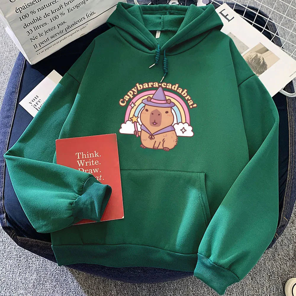 Capybara-Cadabra Rainbow Magician Unisex Hoodie - Image 11