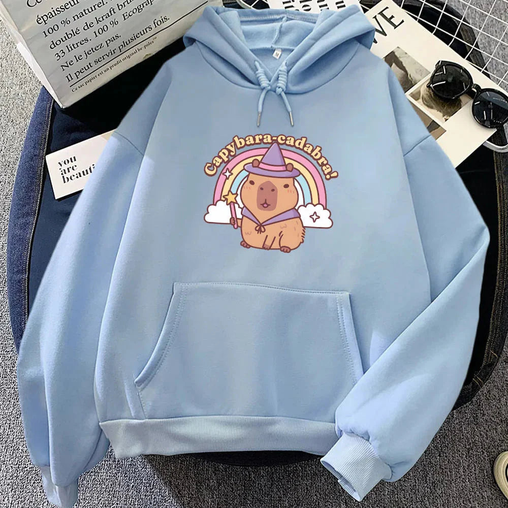 Capybara-Cadabra Rainbow Magician Unisex Hoodie - Image 8