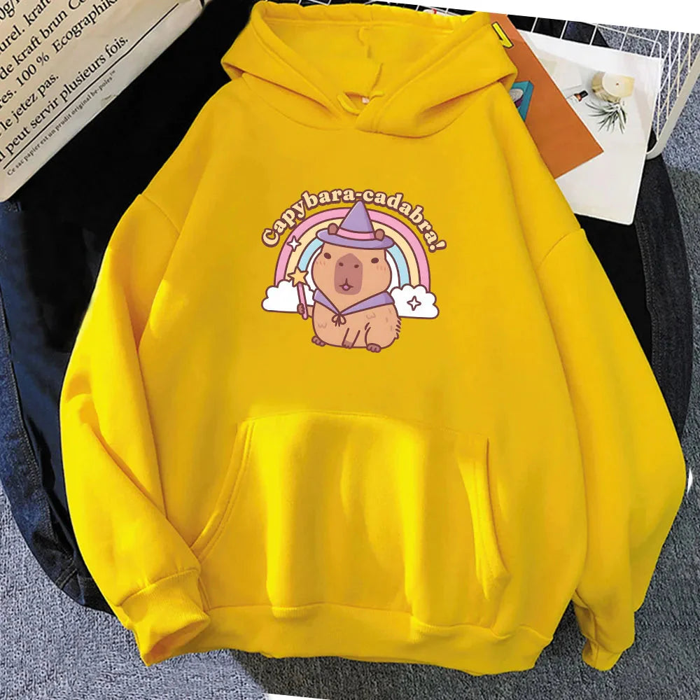 Capybara-Cadabra Rainbow Magician Unisex Hoodie - Image 10