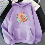 Chilling Capybara with Bubble Tea Unisex Hoodie