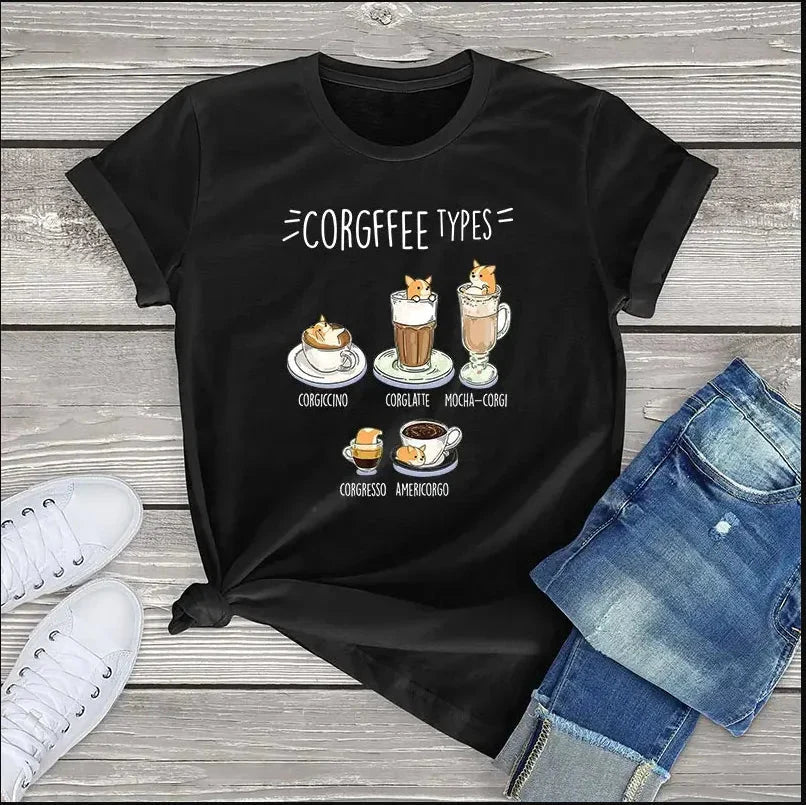 Corgi Corgfee Type Dog Tee - Image 3