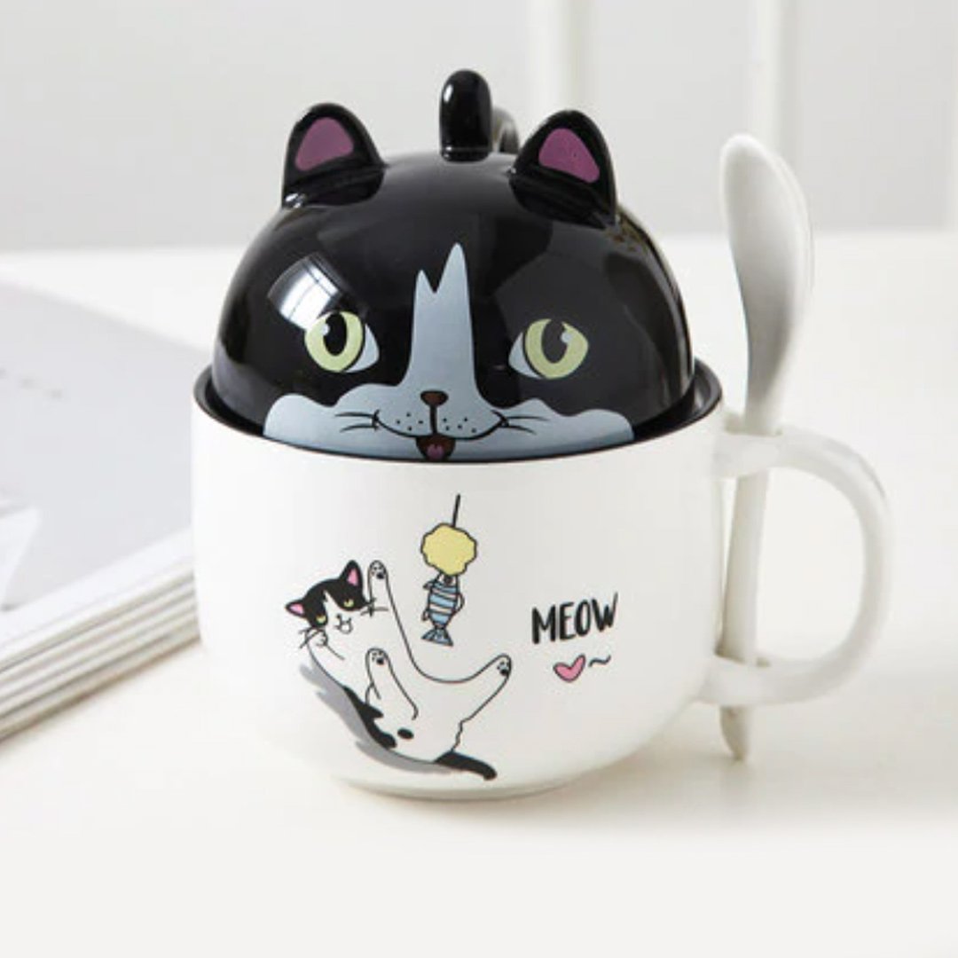 Cute Cartoon Ceramic Cat Cup | LIMITED STOCK - Image 3