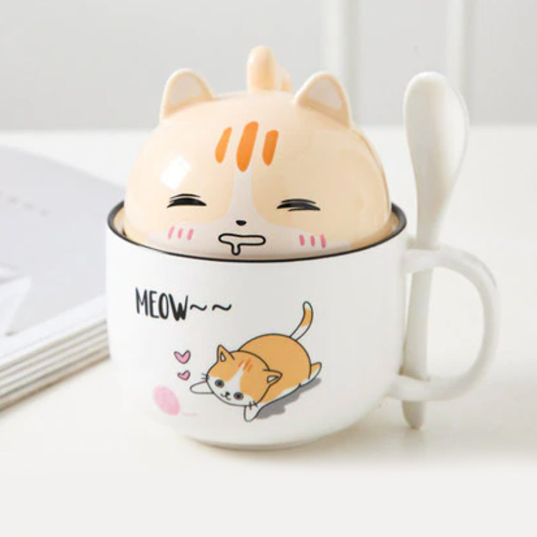Cute Cartoon Ceramic Cat Cup | LIMITED STOCK - Image 2