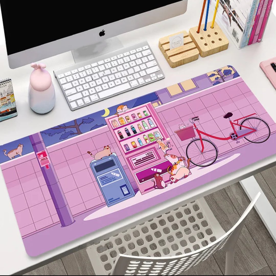 Cute Japanese-themed Cat Large Mouse Pad Collection 1 - Image 7