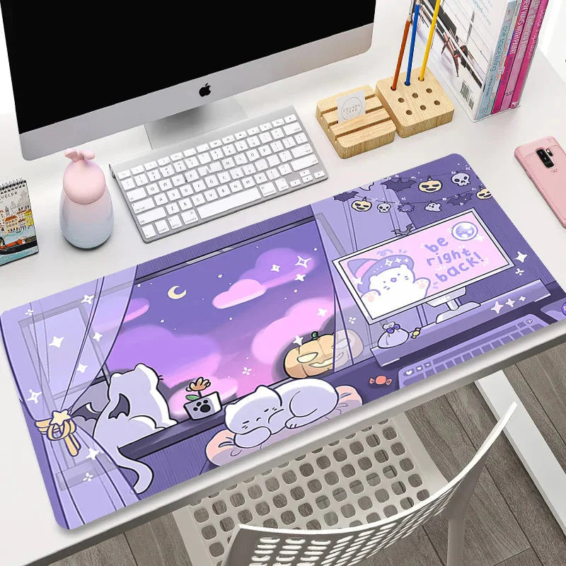 Cute Japanese-themed Cat Large Mouse Pad Collection 1 - Image 5