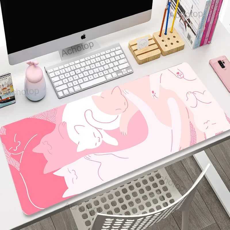 Cute Japanese-themed Cat Large Mouse Pad Collection 2 - Image 4