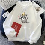 Cute Raccoon with Banana Unisex Hoodie