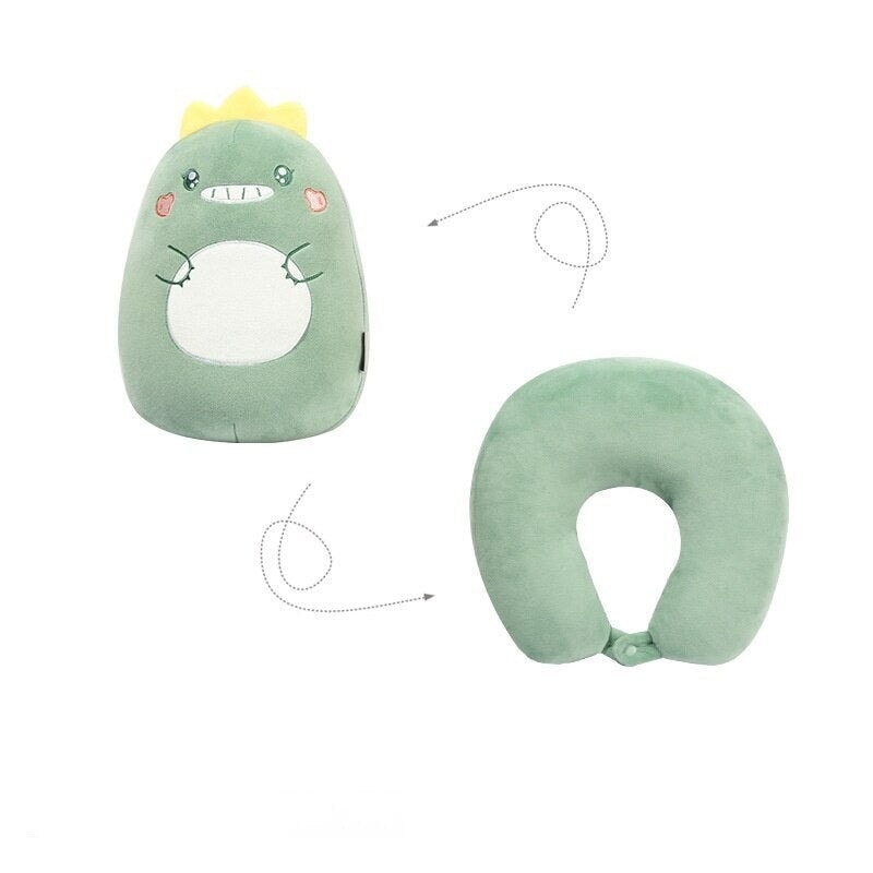 Dino 2 in 1 Travel Neck Support Pillow & Plushie - Image 2