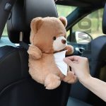 Duck and Bear Car Plush Tissue Box Cover