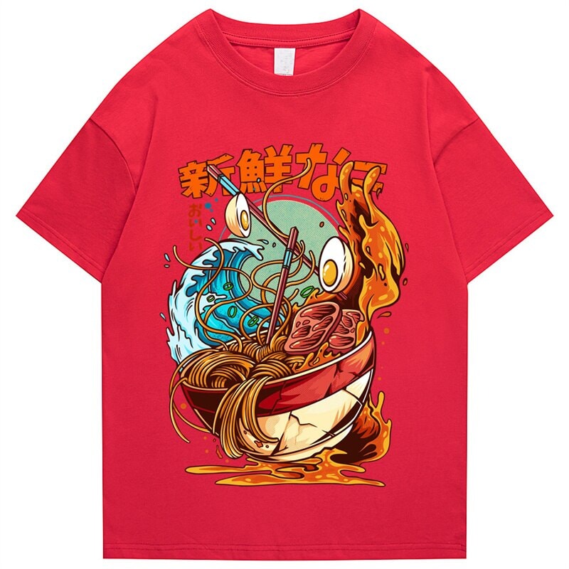 Flaming Hot Wagyu Ramen Unisex Cotton Tee - Image 8