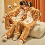 Fluffy Brown Bunny Adults Pyjama 1-Piece Set