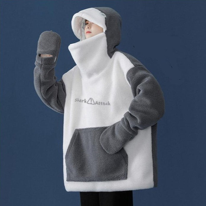Fluffy Shark Hoodie - Image 2