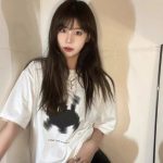 Fuzzy Black Cat White Women's Tee