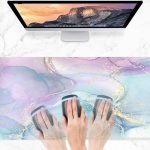 Glitter Rainbow Marble High Quality Large Mouse Pad