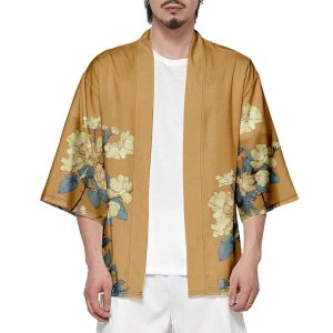 Golden Japanese Mystical Lady Kimono