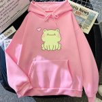 Happy Green Blushing Frog Unisex Hoodie