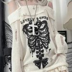 Harajuku Insomnia Gothic Knitted Pullovers Women