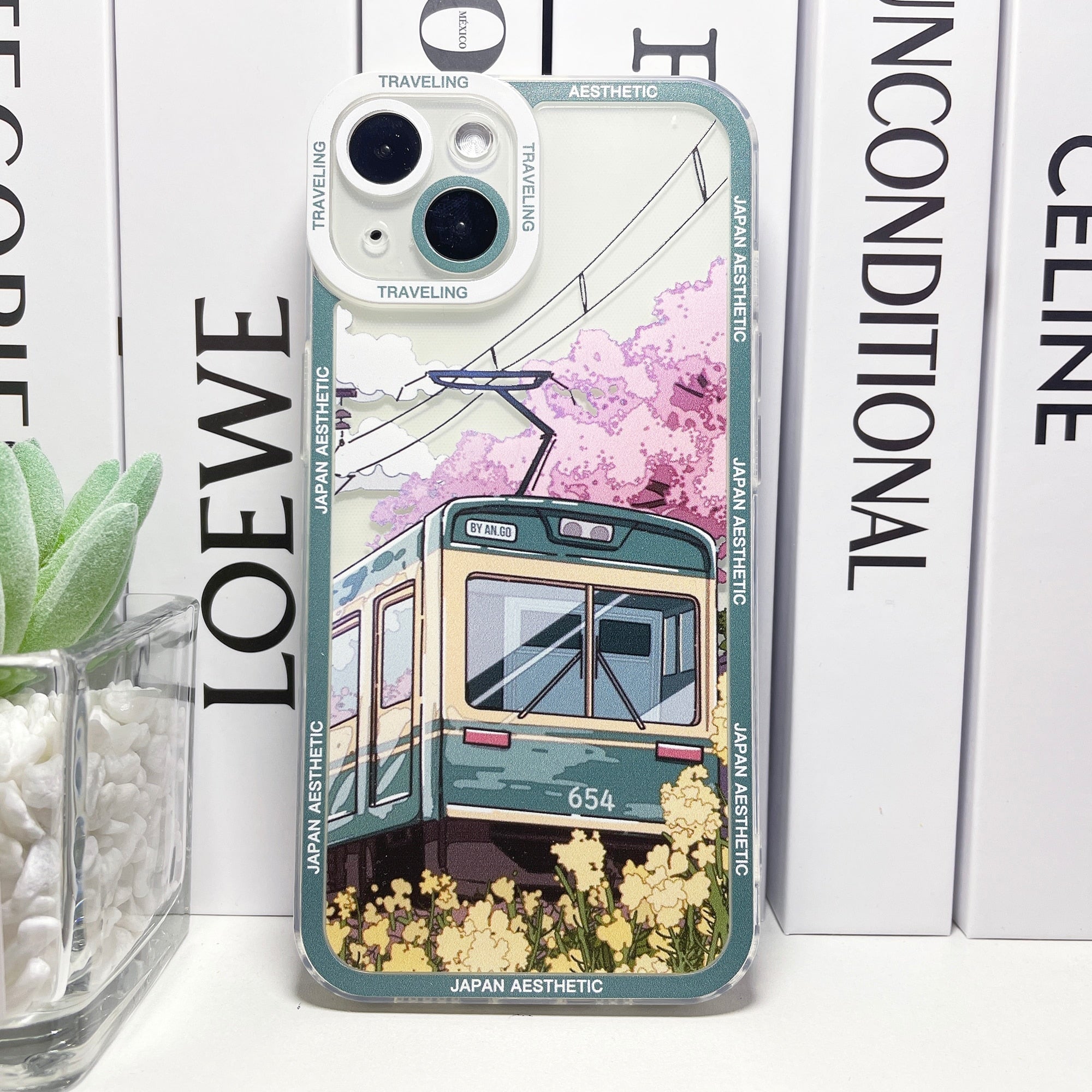 Japanese Aesthetic Sakura Blossom City Break iPhone Case - Image 3