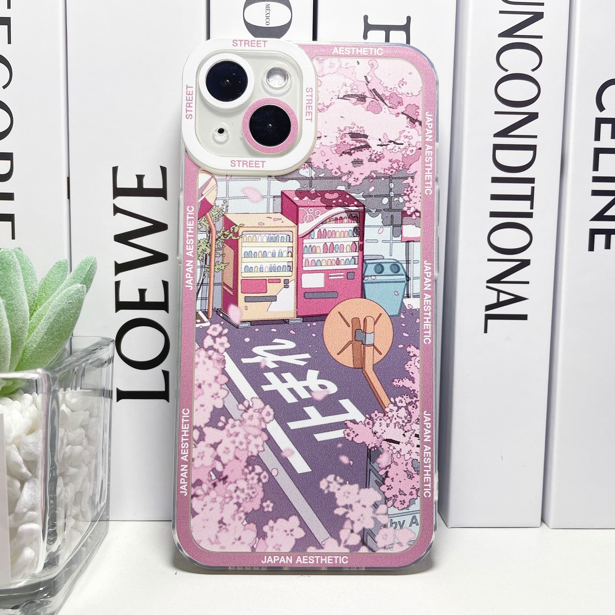 Japanese Aesthetic Sakura Blossom City Break iPhone Case - Image 4