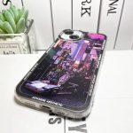 Japanese Aesthetic Tokyo Neon Lights Black Hues iPhone Case