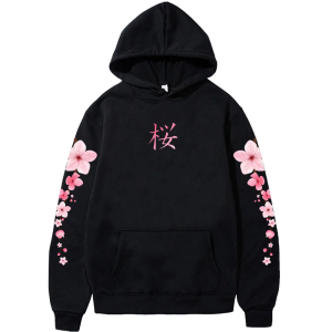 Japanese Cherry Sakura  Hoodies Long Sleeve