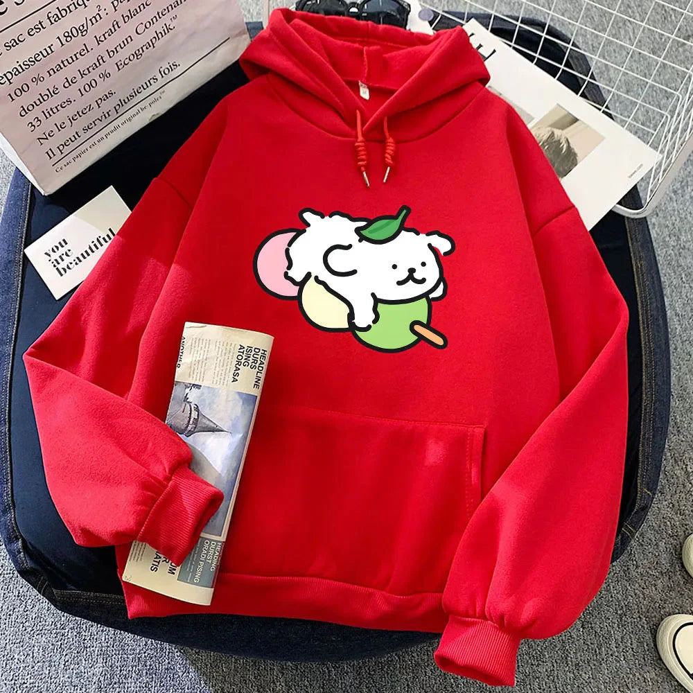Japanese Dango Luckie the Dog Unisex Hoodie - Image 11