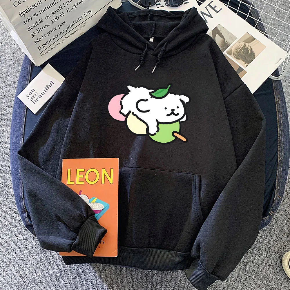 Japanese Dango Luckie the Dog Unisex Hoodie - Image 3