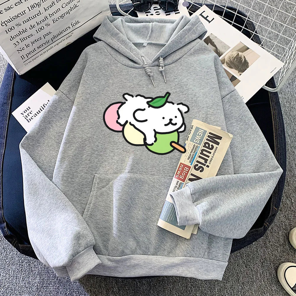 Japanese Dango Luckie the Dog Unisex Hoodie - Image 5