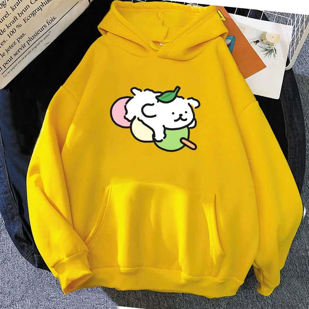 Japanese Dango Luckie the Dog Unisex Hoodie - Image 10