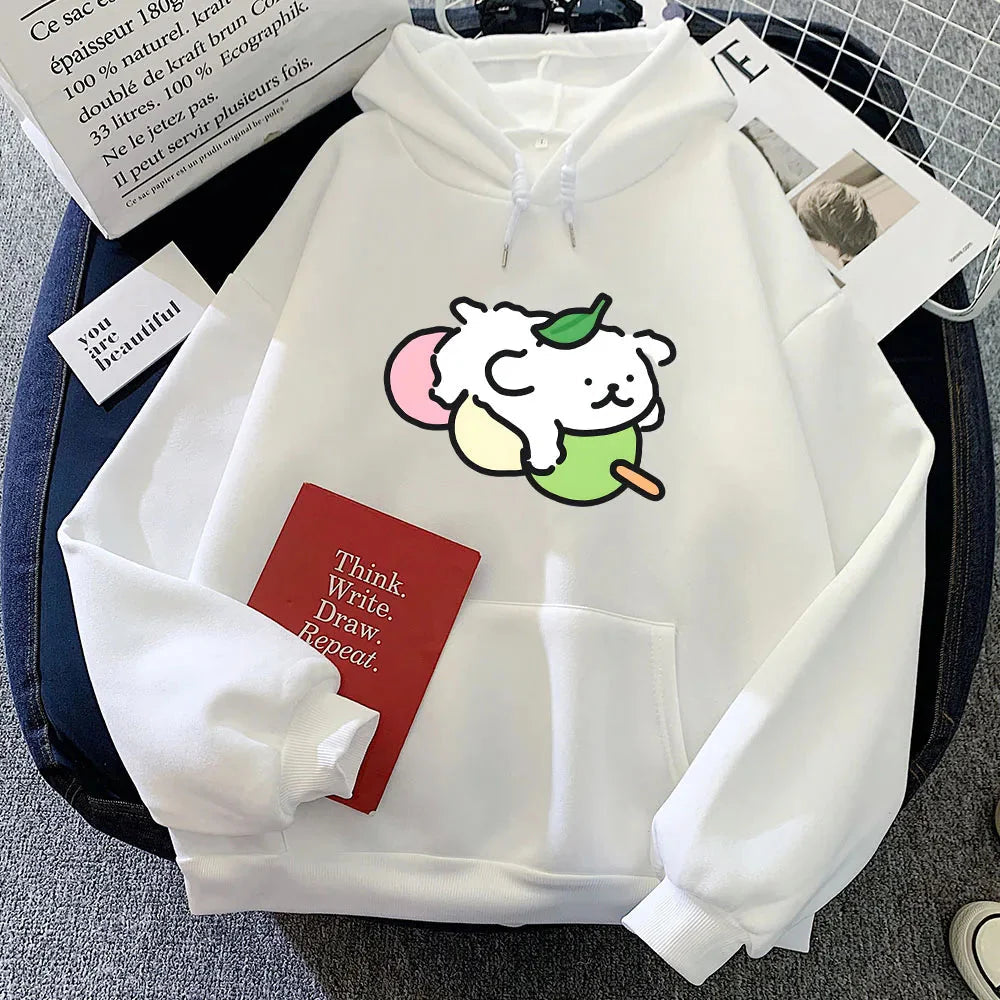 Japanese Dango Luckie the Dog Unisex Hoodie - Image 2