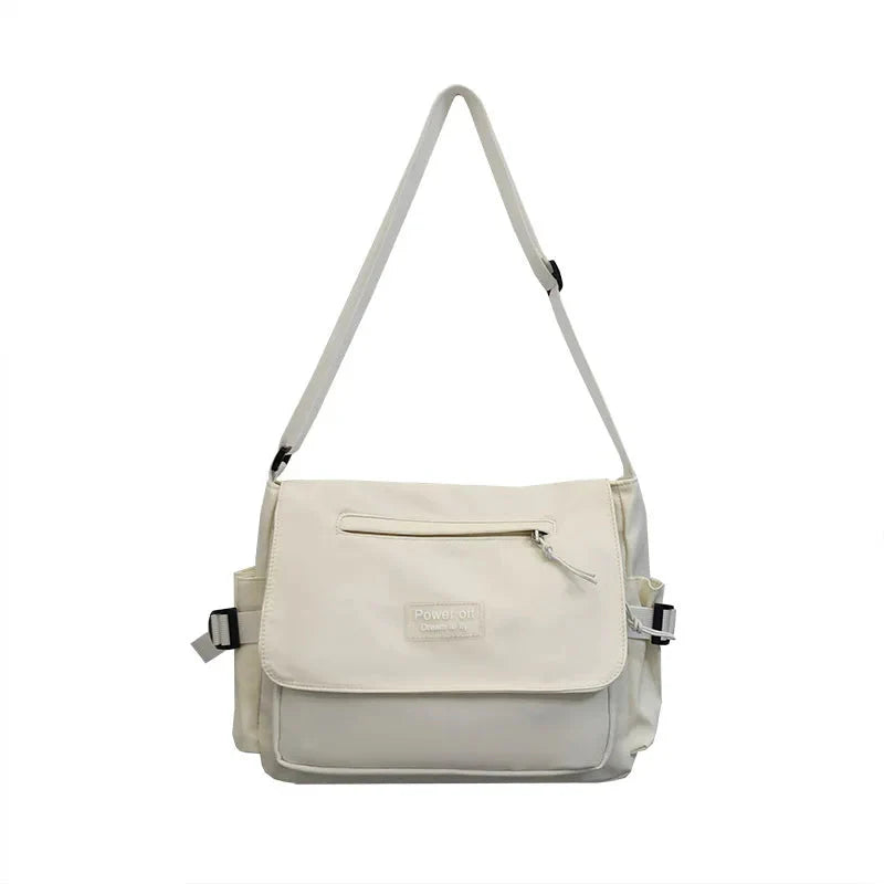 Japanese Harajuku Power Off Simple Crossbody Shoulder Bag - Image 5