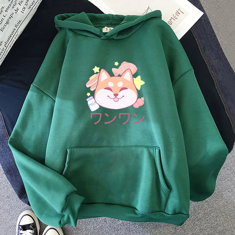 Japanese Kawaii Shiba Inu Unisex Hoodie - Image 11