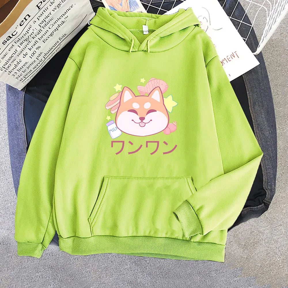 Japanese Kawaii Shiba Inu Unisex Hoodie - Image 12