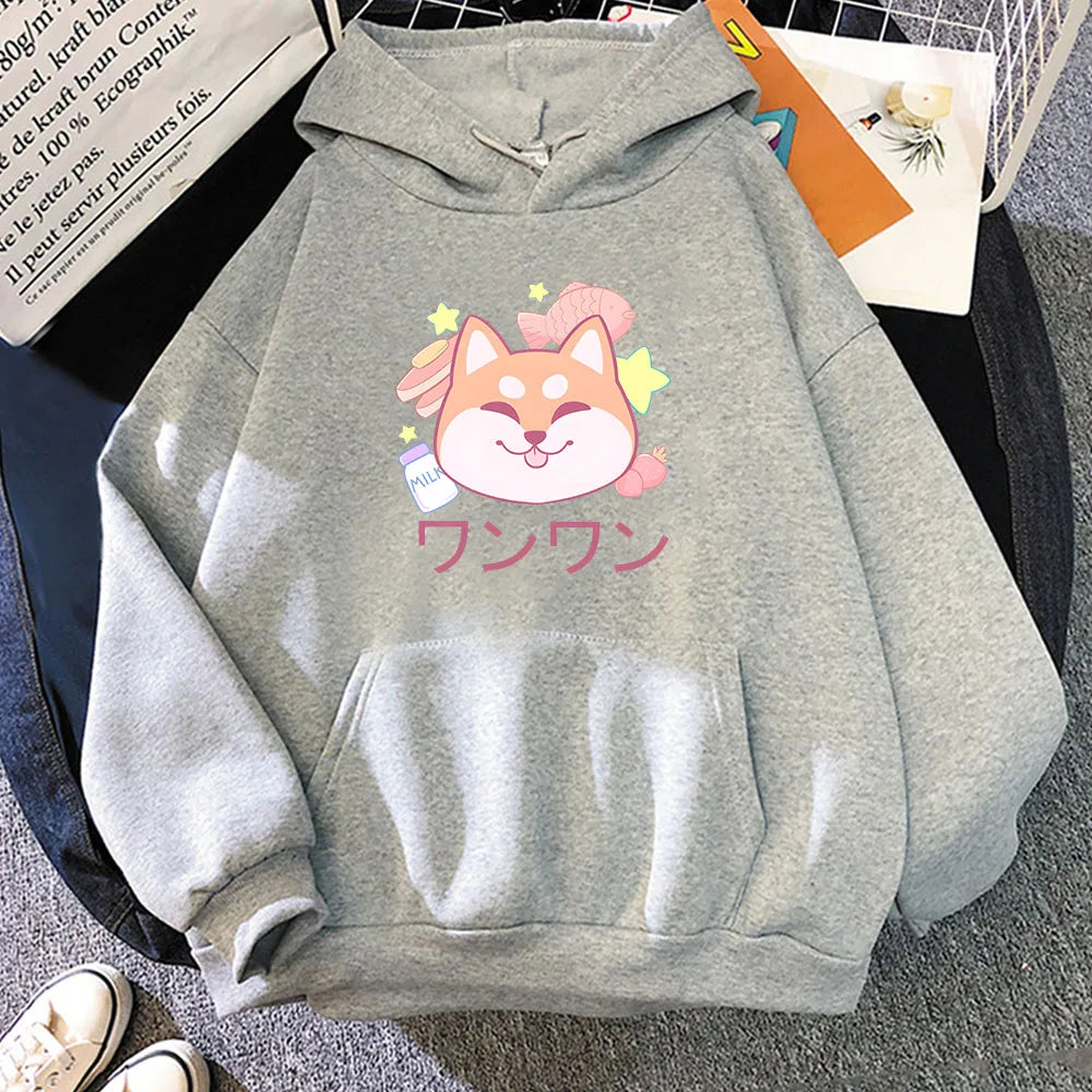 Japanese Kawaii Shiba Inu Unisex Hoodie - Image 5