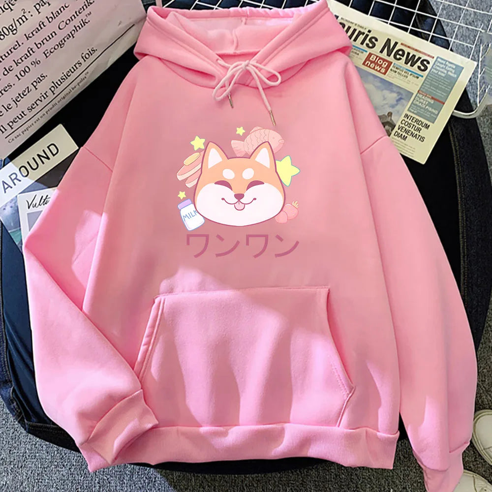 Japanese Kawaii Shiba Inu Unisex Hoodie - Image 7