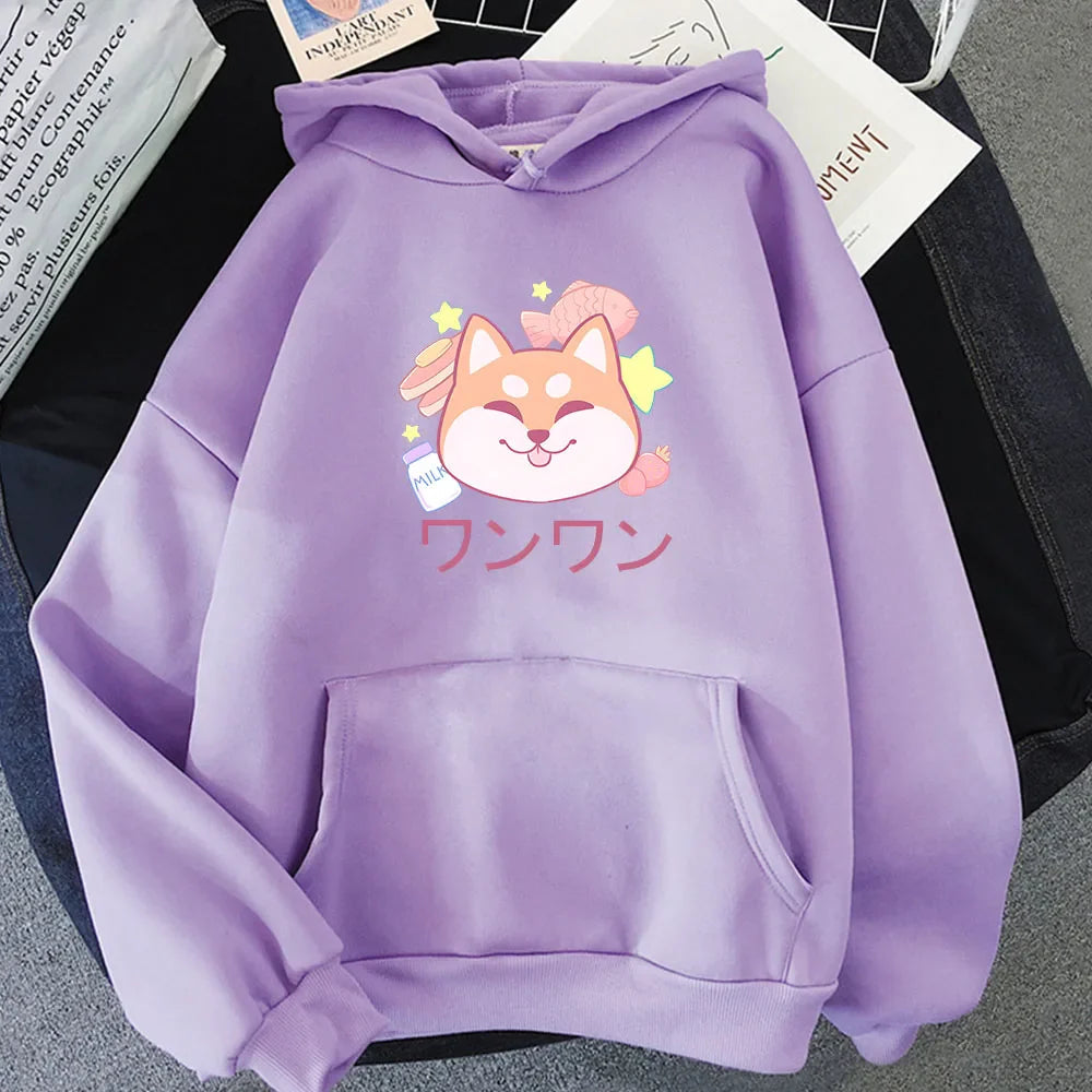 Japanese Kawaii Shiba Inu Unisex Hoodie - Image 8