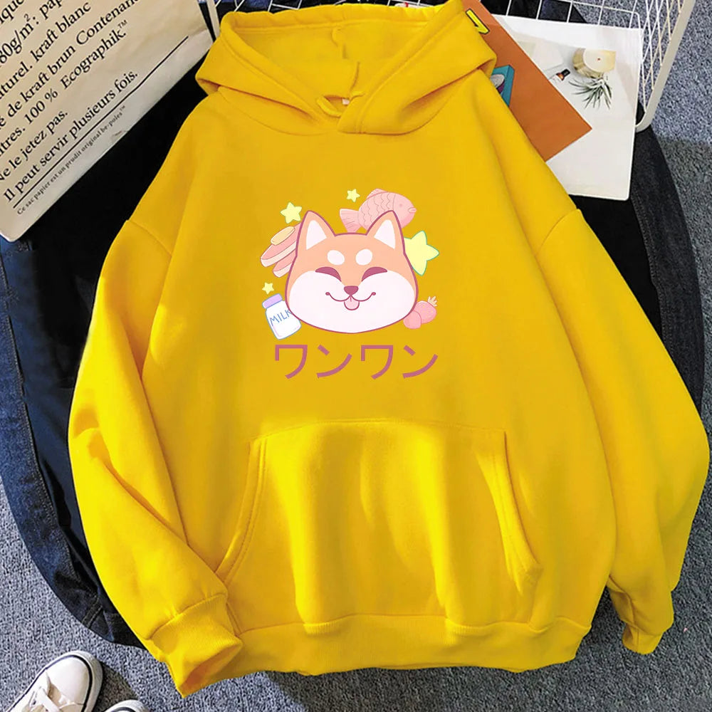 Japanese Kawaii Shiba Inu Unisex Hoodie - Image 9