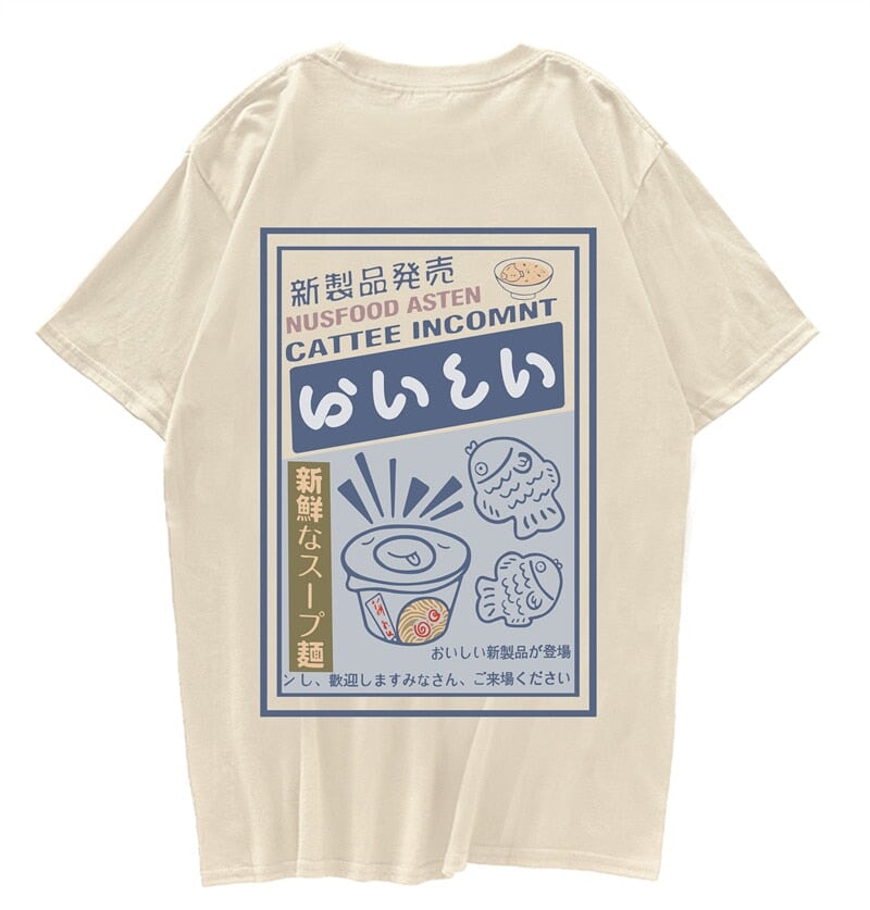 Japanese Ramen Fish Noodles Unisex Tee - Image 2