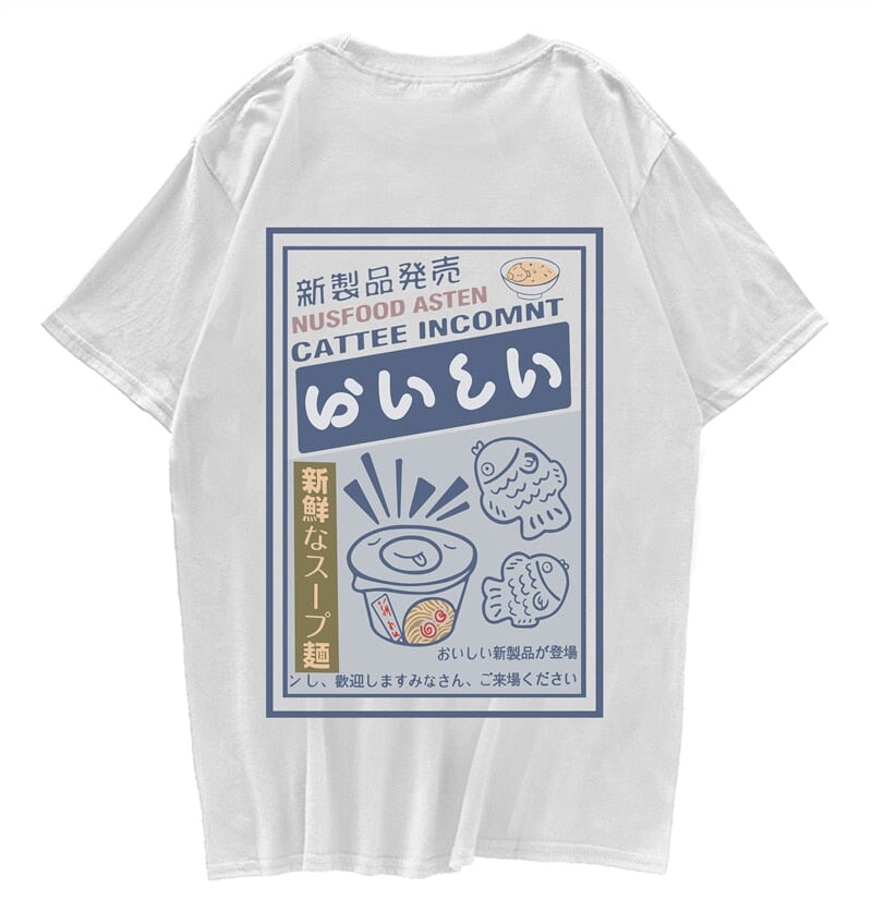 Japanese Ramen Fish Noodles Unisex Tee - Image 4