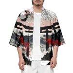 Japanese-theme Dawn Shrine Unisex Kimono