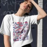 Japanese-themed Oishi Market Illustration Unisex Tee