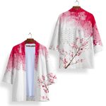 Japanese-themed Sakura Cherry Blossom Unisex Kimonos