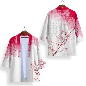 Japanese-themed Sakura Cherry Blossom Unisex Kimonos