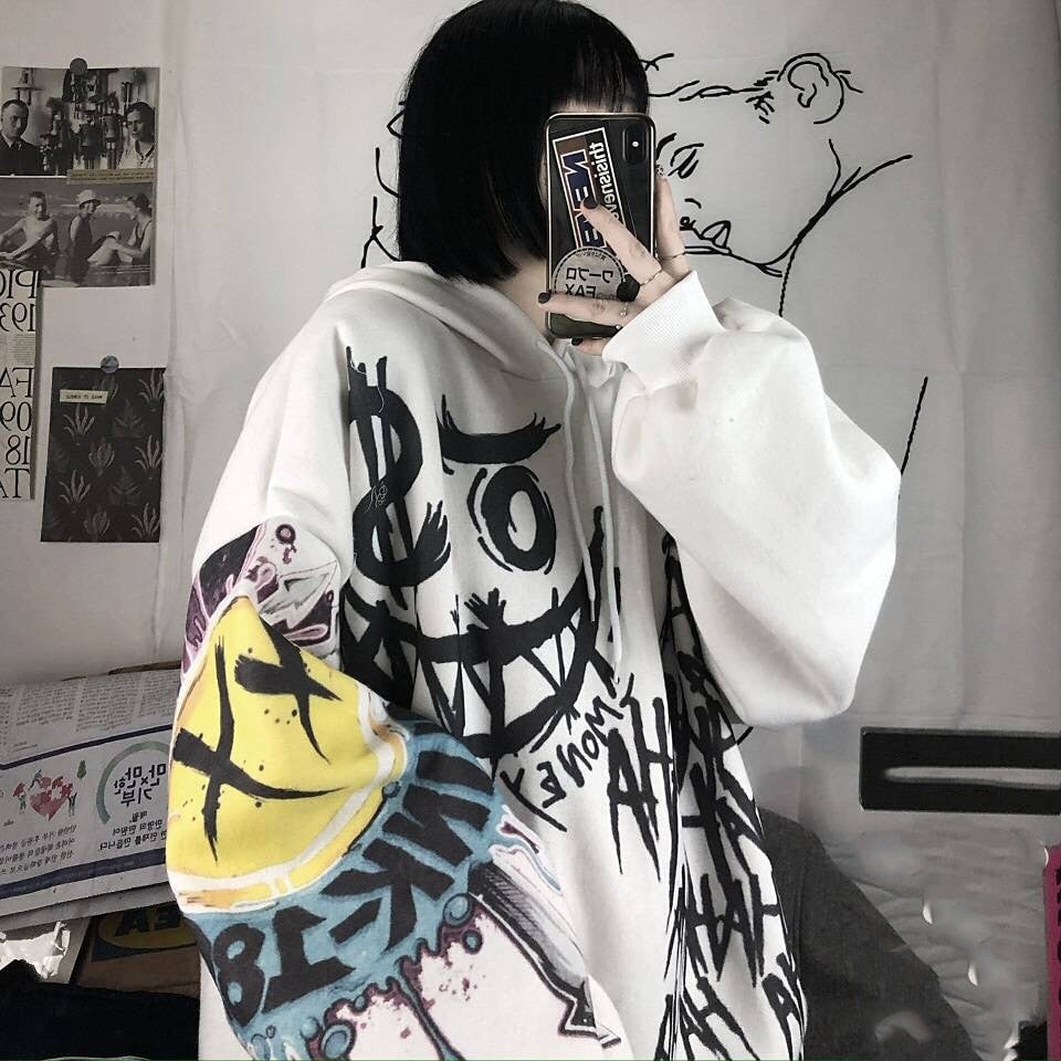 Japanese-themed Style Kei Clothes Gothic Hoodie - Image 2