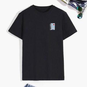 Japanese-themed Wave Red Sun Kanji Unisex Tee