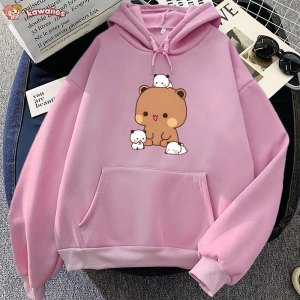 Kawaii Brown Bear Baby Pandas Unisex Hoodie